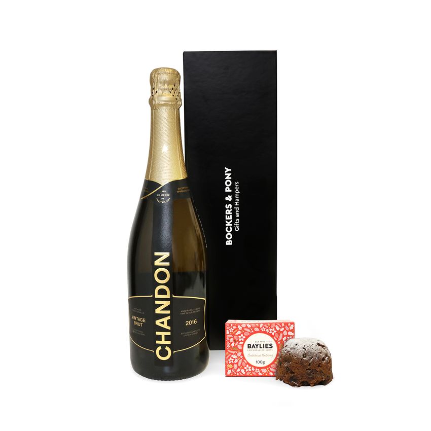 Chandon Vintage with Christmas Pudding