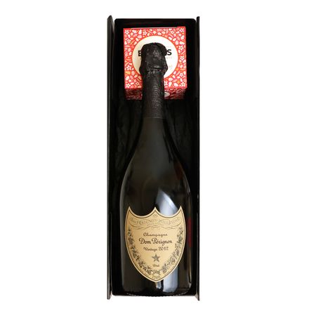 Dom Perignon with Christmas Pudding