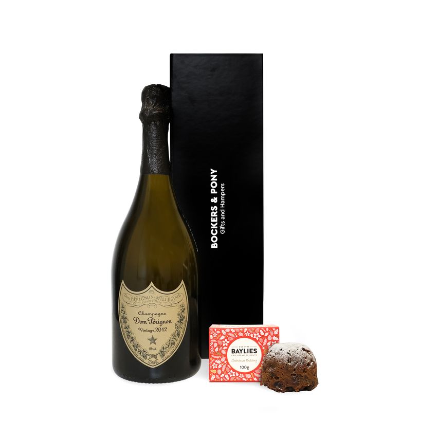 Dom Perignon with Christmas Pudding