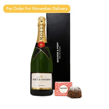 Moet With Christmas Pudding