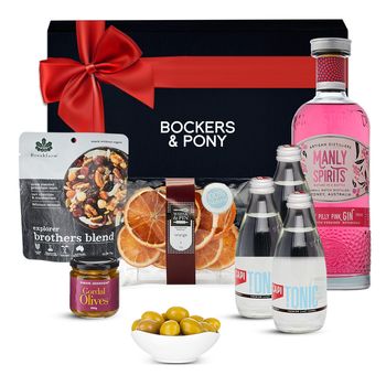 Gin Lovers Gift Hamper and Manly Spirits Lilly Pilly Pink Gin