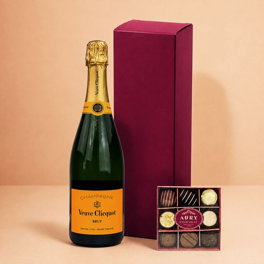 Veuve with Aury Chocolates