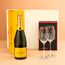 Riedel Glasses with Veuve Clicquot